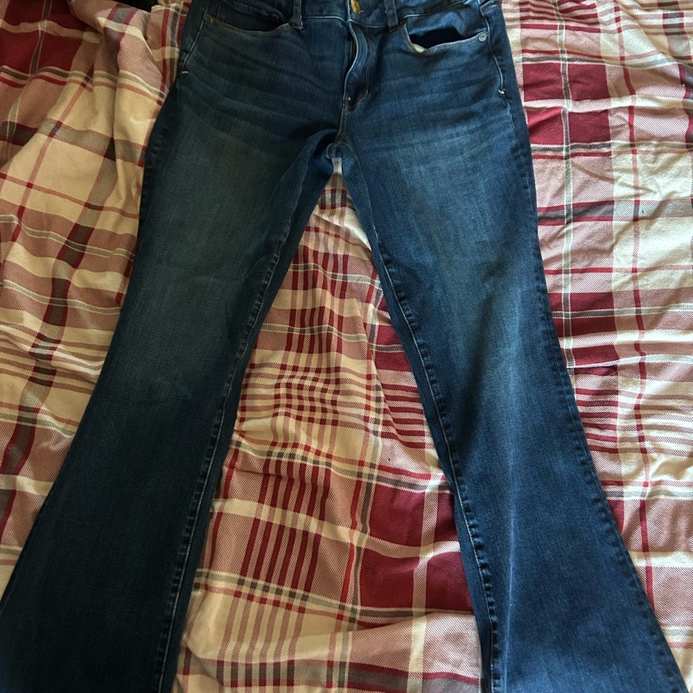American Eagle Outfitters Dark Blue Flare Jeans